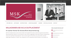 Desktop Screenshot of msk-outplacement.de