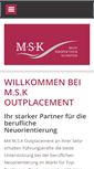 Mobile Screenshot of msk-outplacement.de
